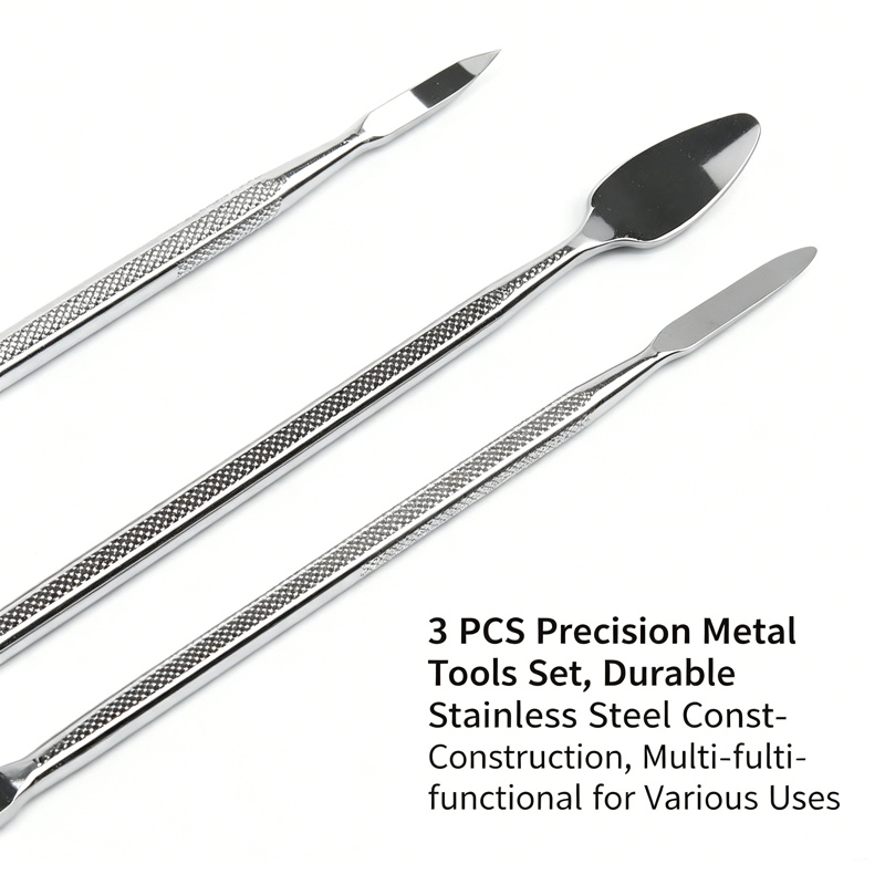 Workshop Electric Tools - ダブルエンドメタルプライバースパッジャーツールセット 3 個セットモバイル PC タブレット画面分解接着剤除去修理ワークショップ用