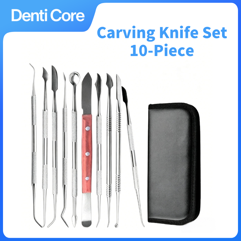 Tools For Metal Workshop - 10個入り歯科用彫刻・充填キット ワックス/レジンツールセット クラウン・ブリッジ作業用