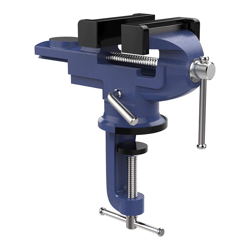 Bench Vise Swivel - KYCOR-ベンチクランプ 固定ツール クランプオンバイス 3インチテーブルバイス 360 °