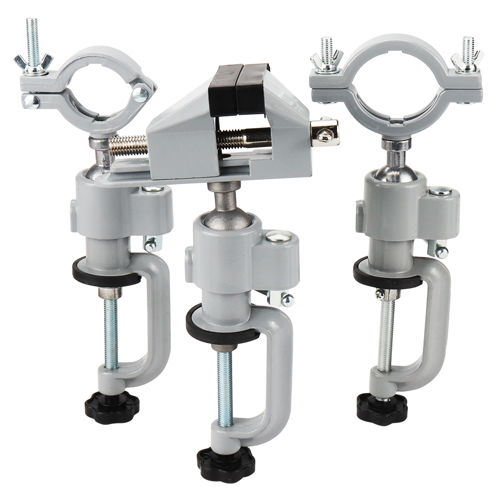 Bench Vise Swivel - SI FANG 360 度回転可能なテーブル万力クランプオングラインダーホルダー電気ドリルスタンドブラケット工作機械アクセサリーベンチクランプ