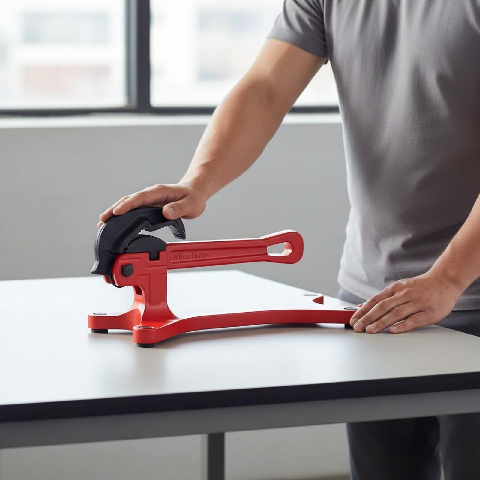 Workshop Tools And Equipment - セルフロックパイプレンチ ポータブル自動調整パイプレンチ ハンドツール ワークショップ用高耐久滑り止め歯付き