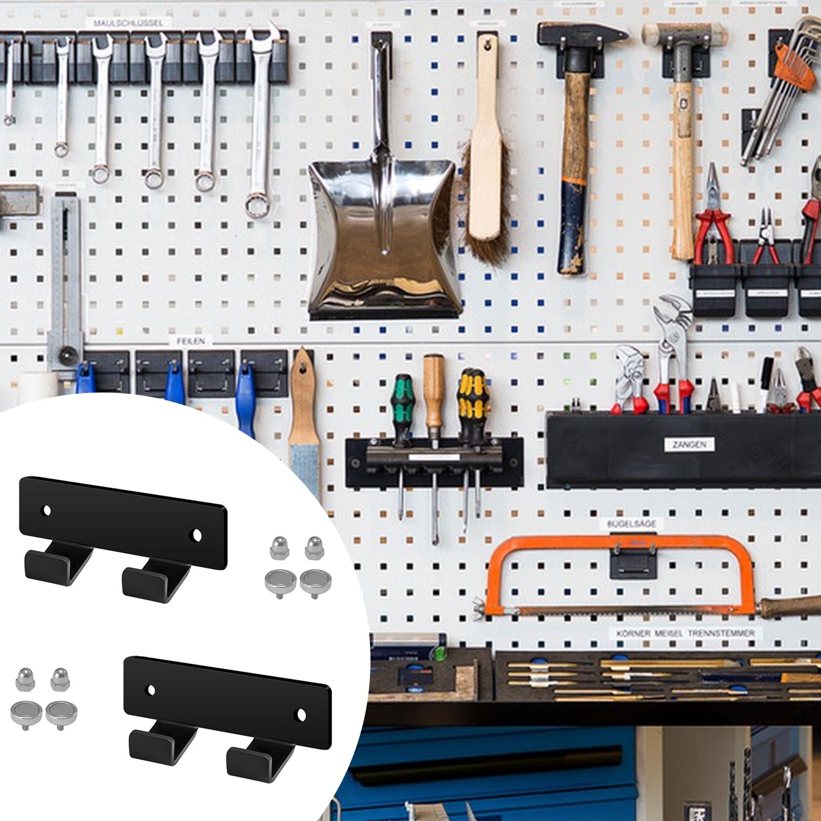 Workshop Electric Tools - 2x チャックキーホルダー、磁気式、金属製、整理整頓用高耐久頑丈ガレージ収納フックオーガナイザー、ガレージワークショップ用ユーティリティ