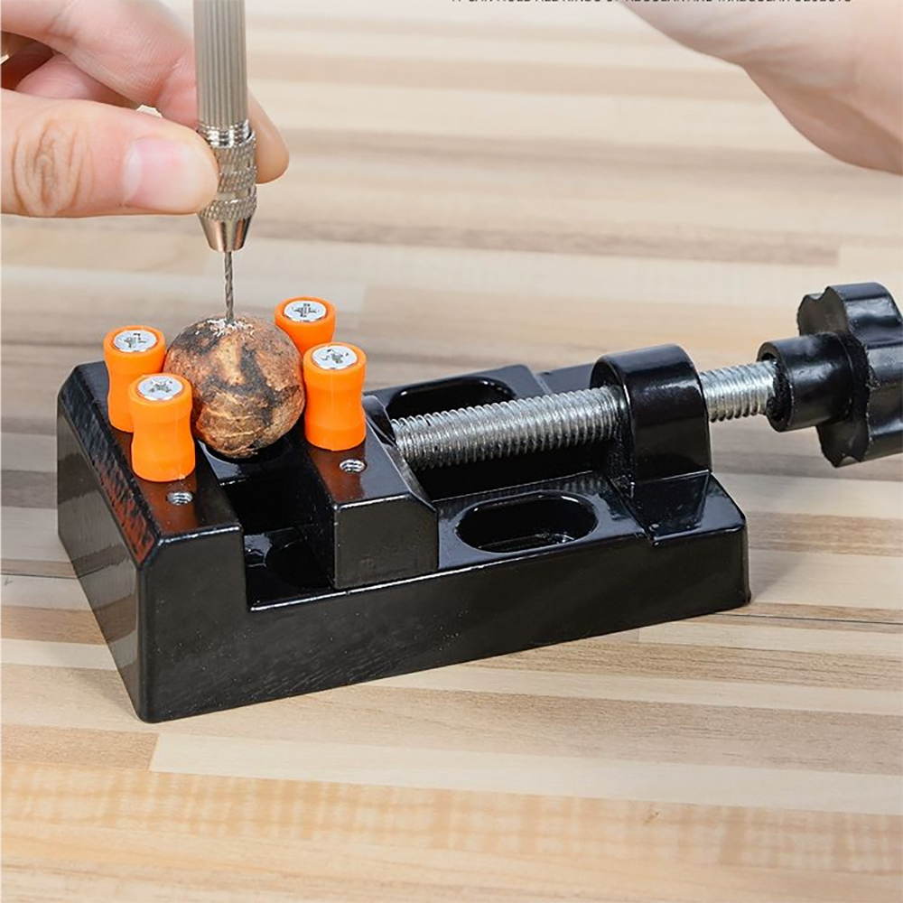 Bench Vise Swivel - ヘビーデューティー57mmミニテーブルバイス - ドリルプレスや木工用回転ジョー付き万能ベンチクランプ、ポータブルDIYクラフトツール