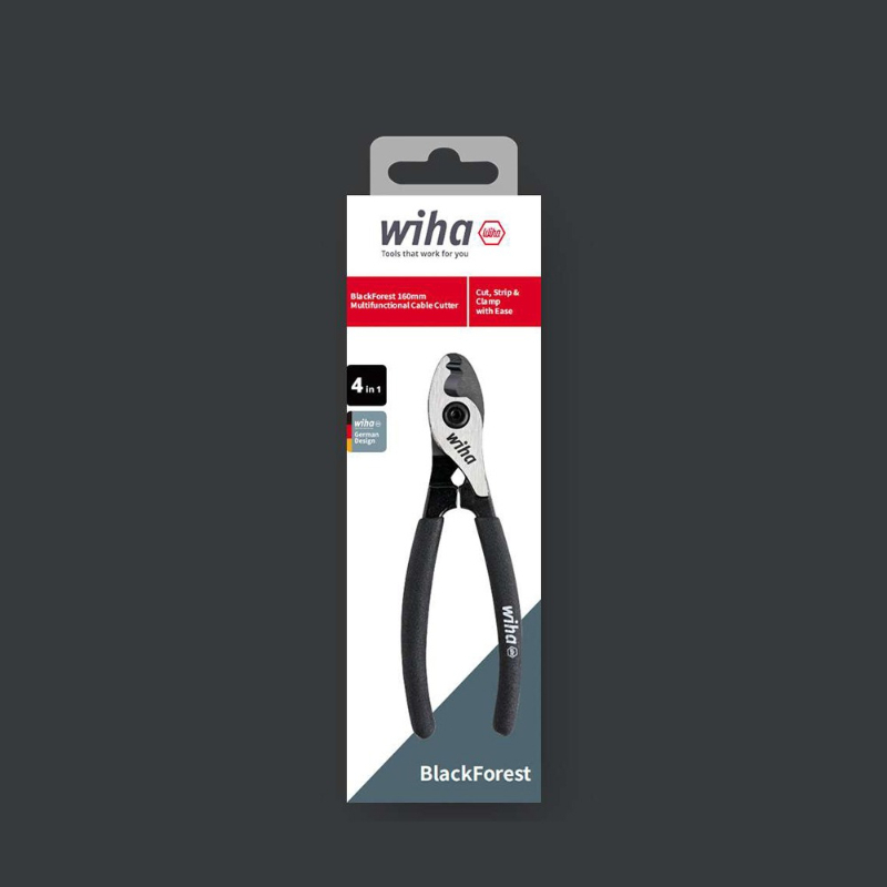 Tools Vn - Wiha 46691 6インチ多機能ケーブルカッター | 電気技師用ツール用の滑り止めグリップ付き工業用ワイヤーカッティングプライヤー