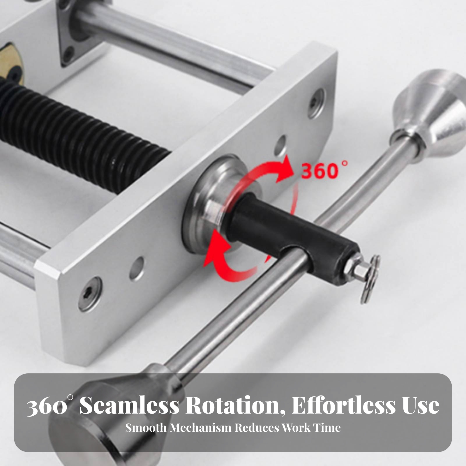 Bench Vise Swivel - 木工ベンチバイス パラレルガイドロッド スイベルベンチバイス ワークショップ機器 ステンレス鋼 大型クランプ範囲