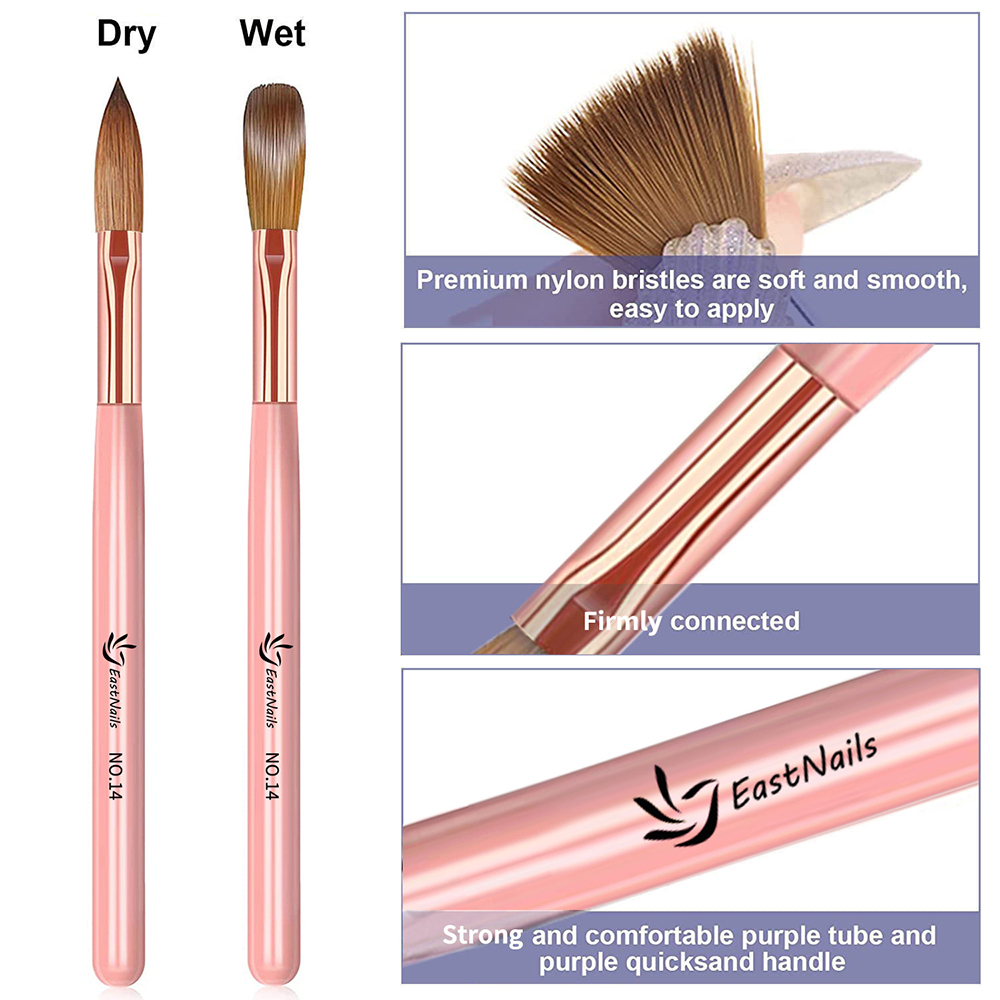 ピンクのハンドル付きアクリルブラシ3本セット,16/18/2 - Chisel Set Wood のレビューと価格