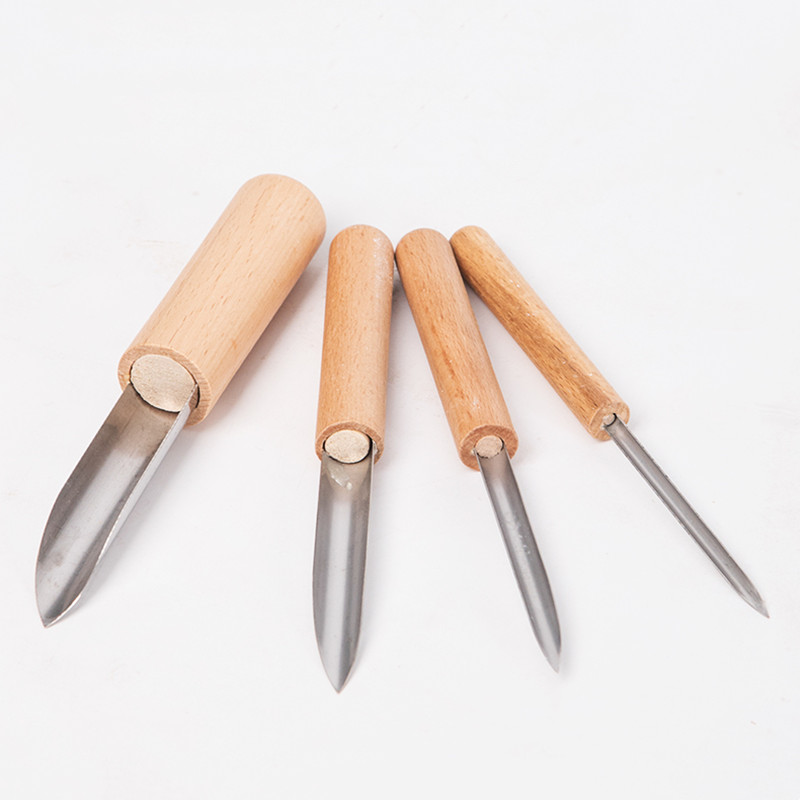 陶器ツールパンチャーピース/セットステンレス鋼ヘッド木製ハン - Chisel Set Wood のレビューと価格