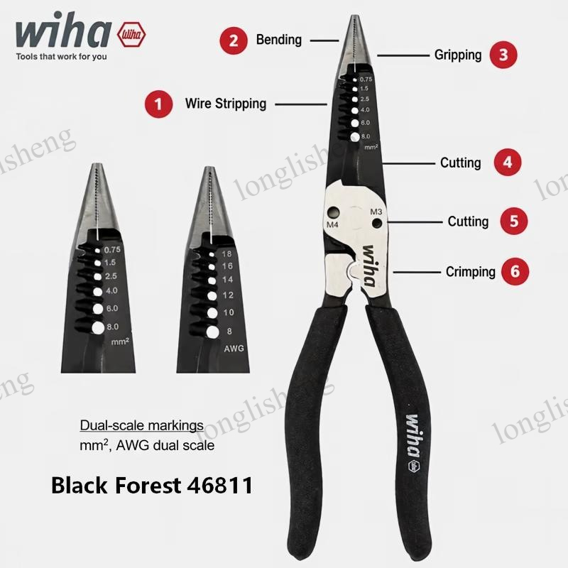 Wiha 46811 ブラックフォレスト 200mm 6-i - Tools Vn のレビューと価格