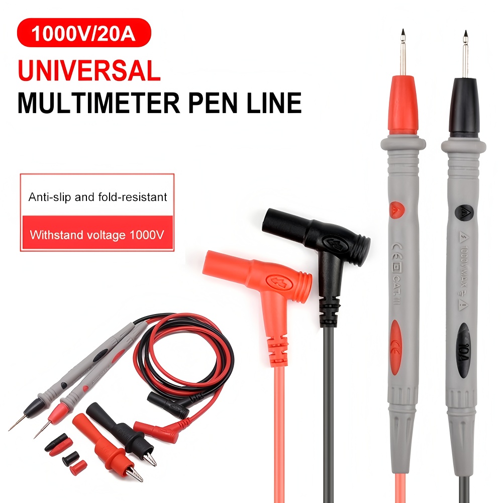 1 ペアマルチメータテストリード耐久性のある高精度デジタルマ - Tools For Electronic Workshop のレビューと価格