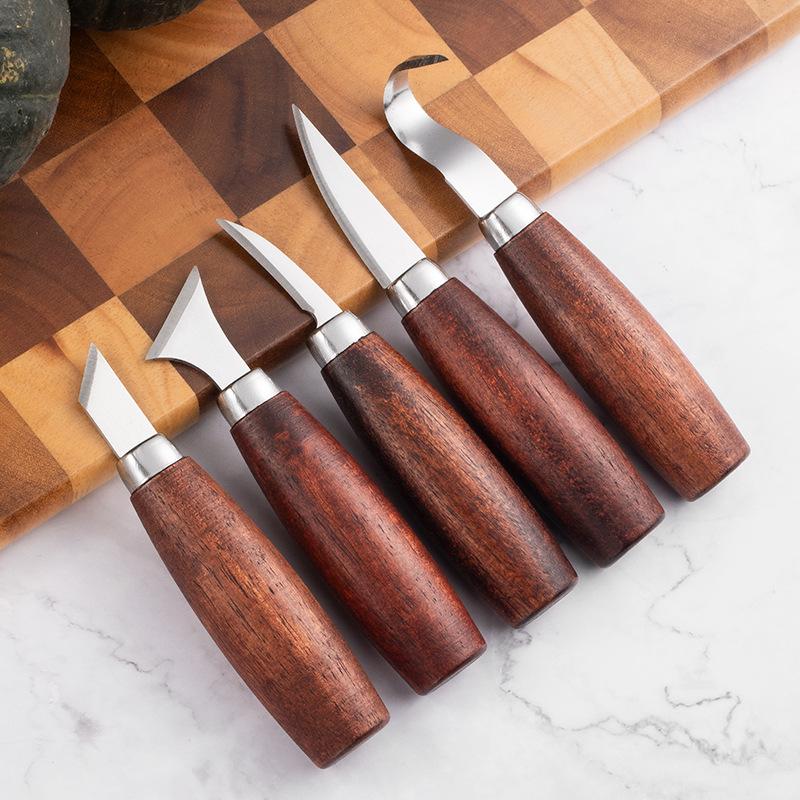 5個入り木彫り鑿セット - DIY木彫り＆剥離プロジェクト用 - Chisel Set Wood のレビューと価格