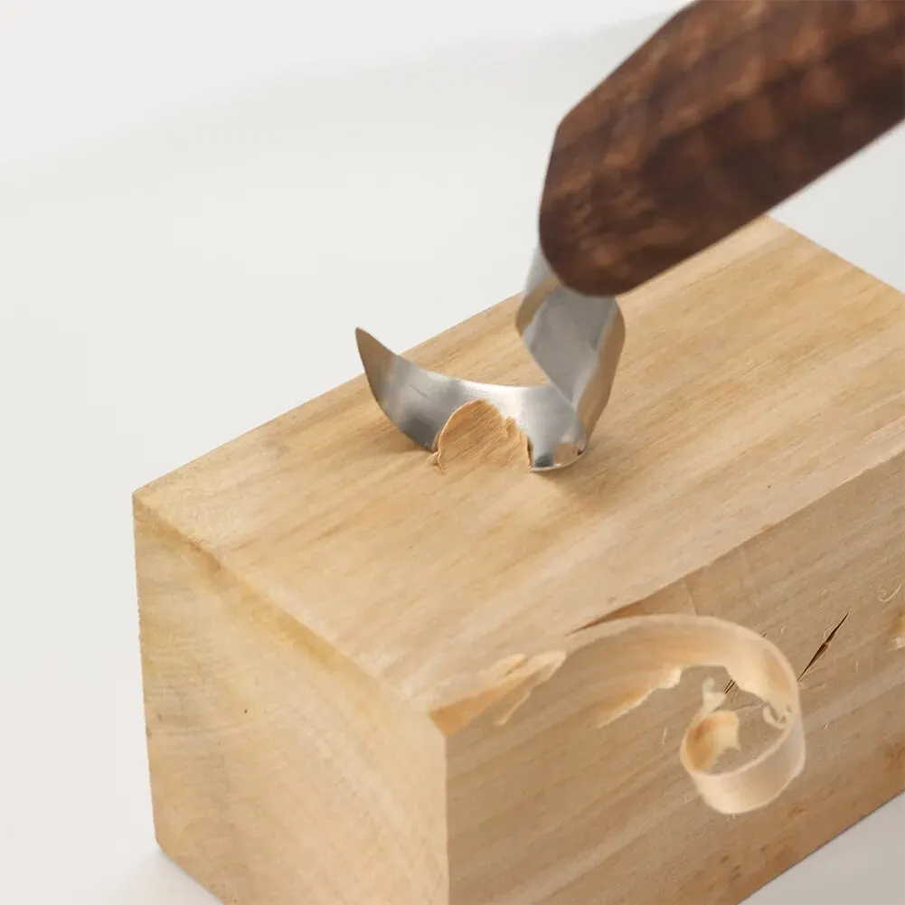 ‌ 1PCプロフェッショナル木彫りナイフセット、湾曲した刃と - Chisel Set Wood のレビューと価格