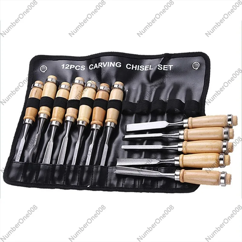 12個入り木彫り工具セット、木製ハンドル付きプロ用木彫り鑿セ - Chisel Set Wood のレビューと価格