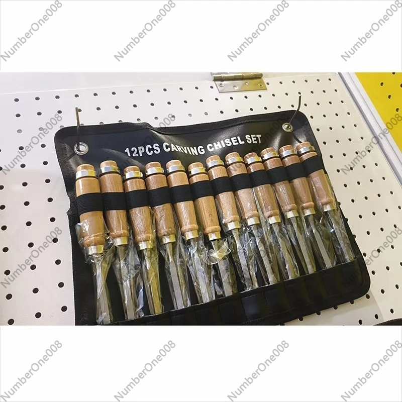 12個入り木彫り工具セット、木製ハンドル付きプロ用木彫り鑿セ - Chisel Set Wood のレビューと価格