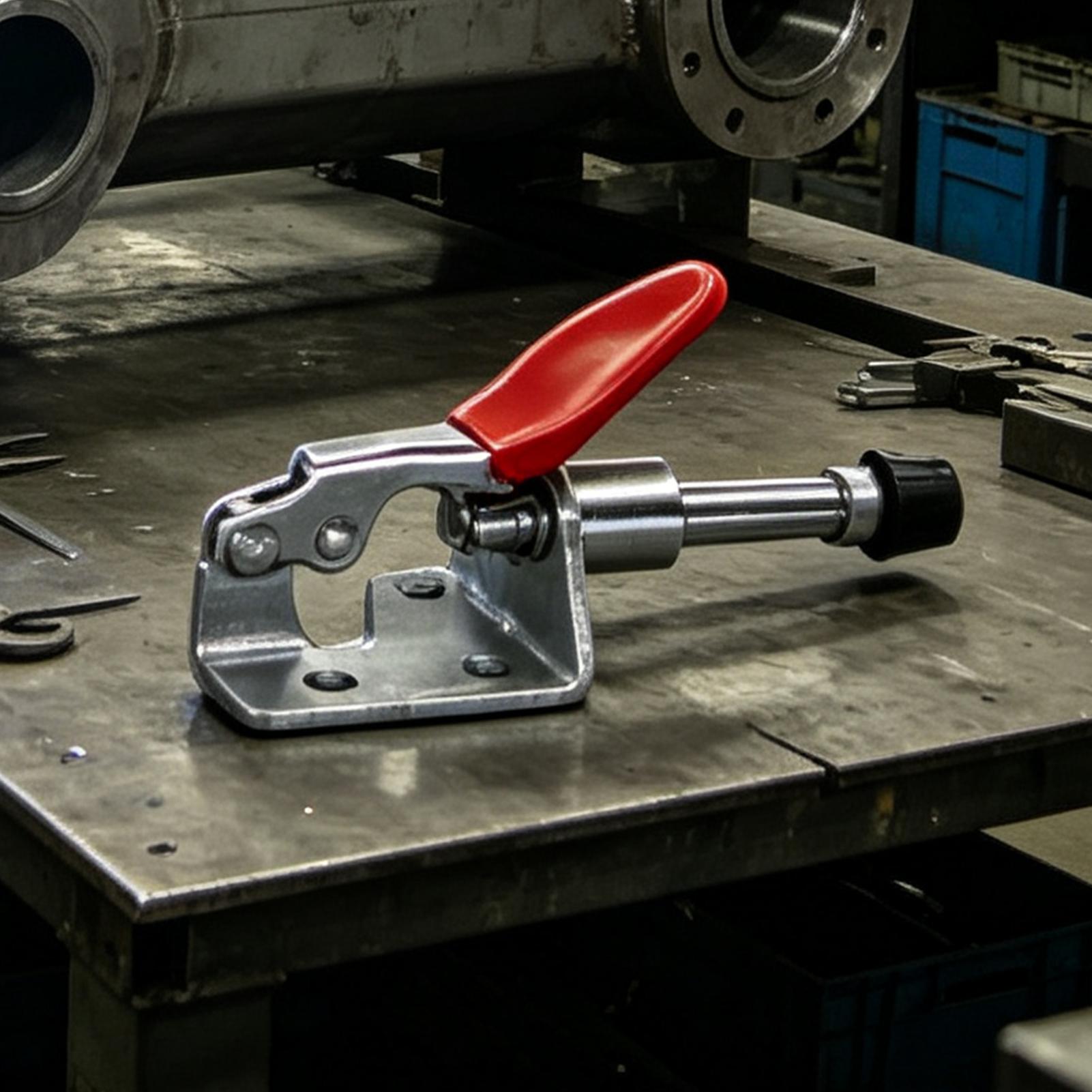水平トグルクランプ 45kg保持力 プッシュプルツール ヘビ - Tools For Metal Workshop のレビューと価格