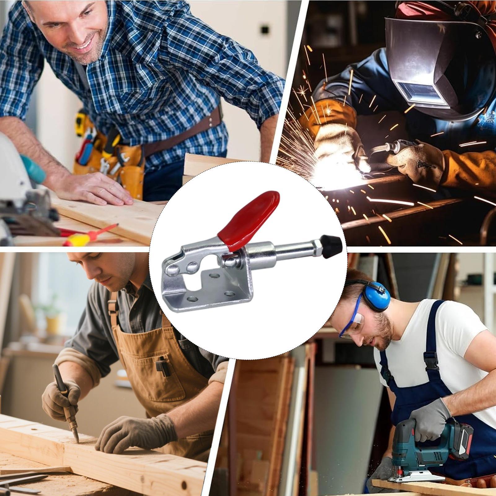 水平トグルクランプ 45kg保持力 プッシュプルツール ヘビ - Tools For Metal Workshop のレビューと価格