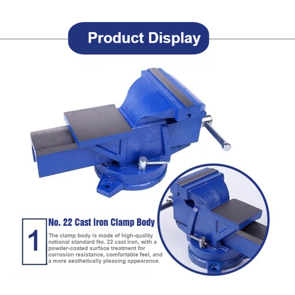 6インチヘビーデューティーベンチバイス、新品、360度回転ベ - Bench Vise Swivel のレビューと価格