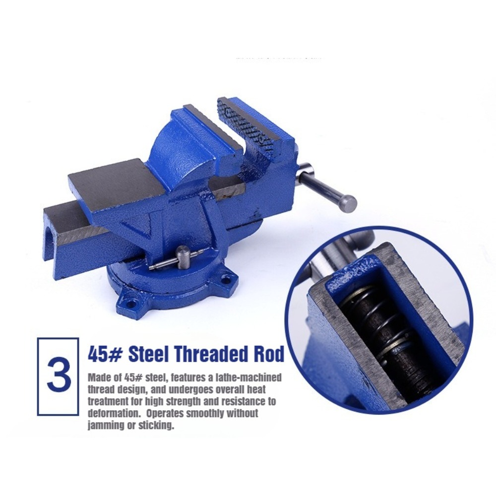 6インチヘビーデューティーベンチバイス、新品、360度回転ベ - Bench Vise Swivel のレビューと価格