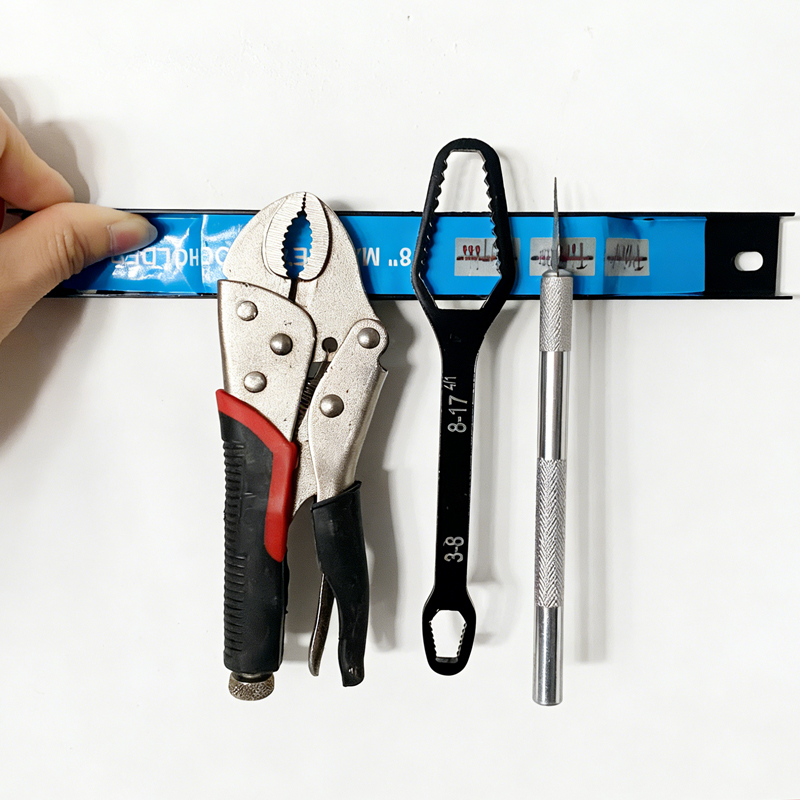 8インチ磁気ツールバー、ガレージ/壁用金属製ハードウェアラッ - Tools For Metal Workshop のレビューと価格