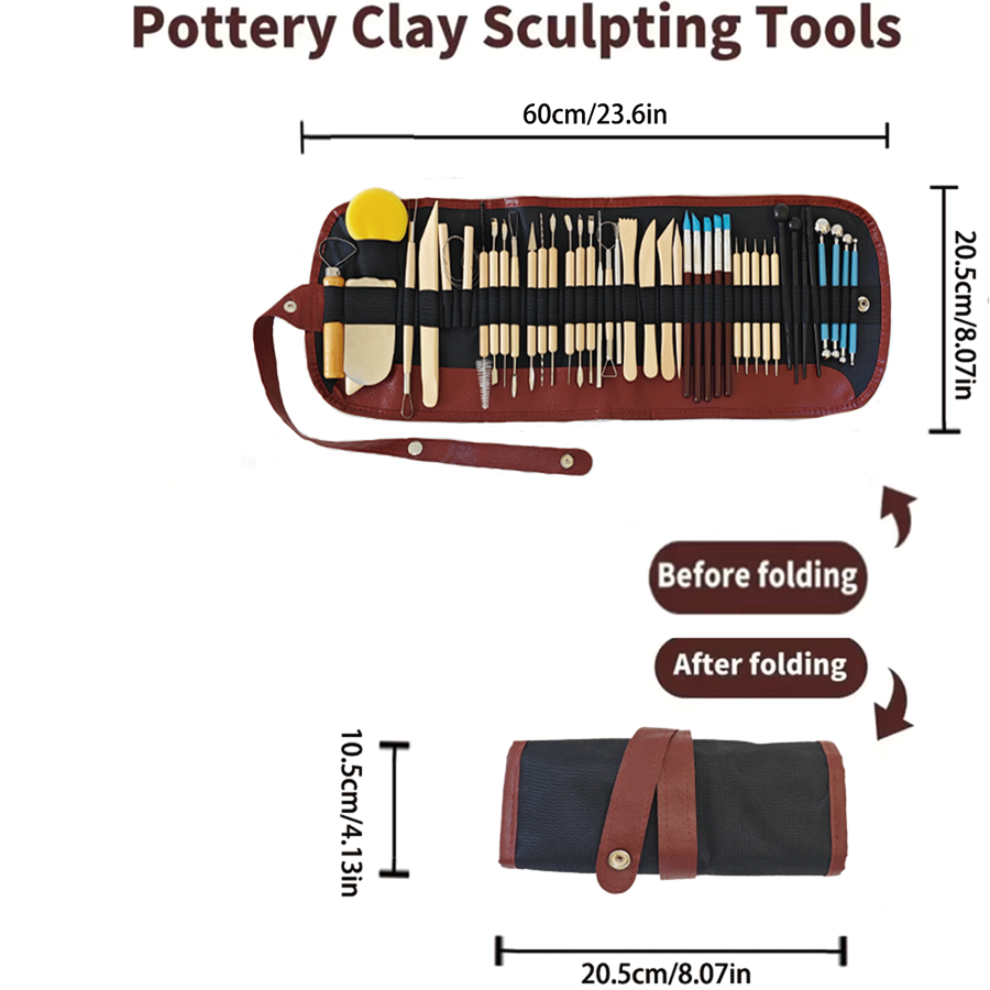 陶器粘土彫刻ツールキット 8-61 個/セット、セラミックワ - Chisel Set Wood のレビューと価格