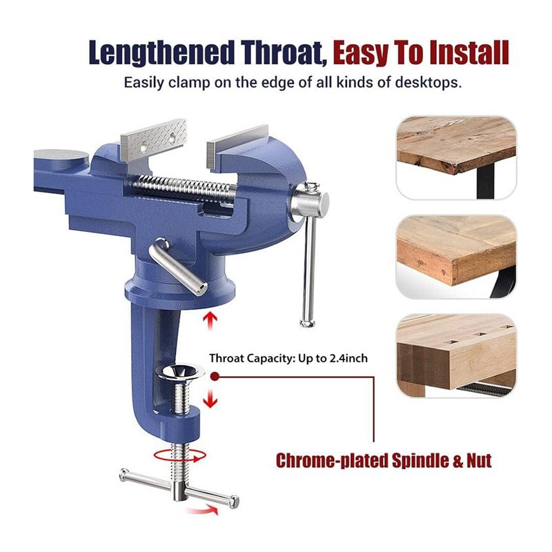 KYCOR-ベンチクランプ 固定ツール クランプオンバイス  - Bench Vise Swivel のレビューと価格