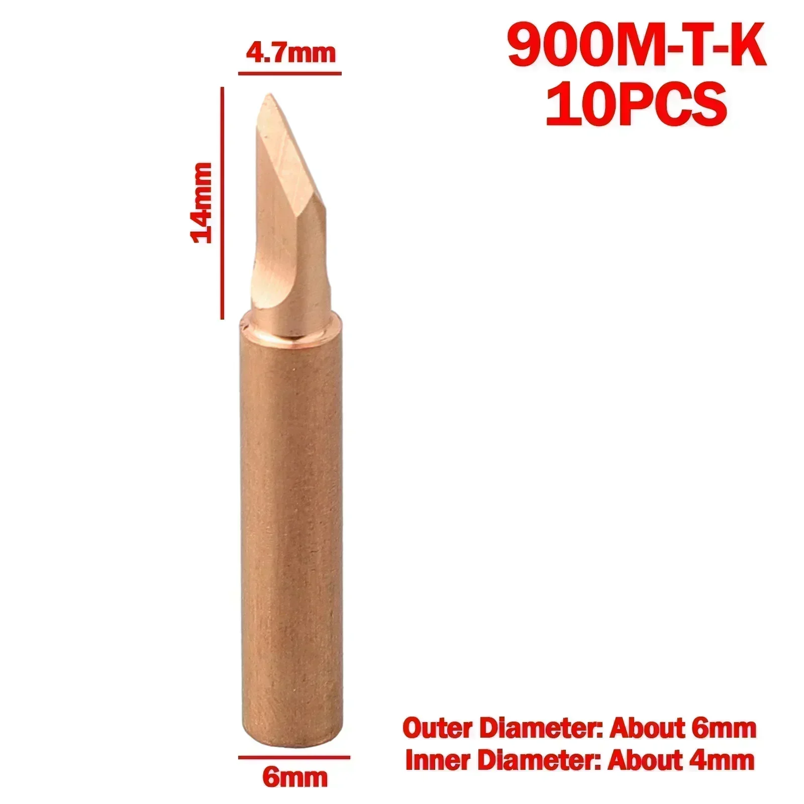 銅はんだごてチップ900m t k, 10ピース/パック,多 - Tools For Electronic Workshop のレビューと価格