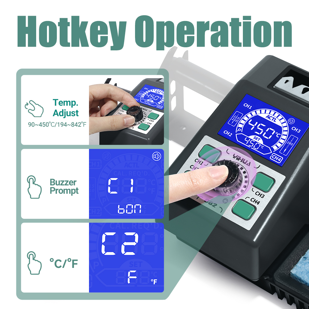 YIHUA 982 償還加熱はんだごてステーション互換性 C - Tools For Electronic Workshop のレビューと価格