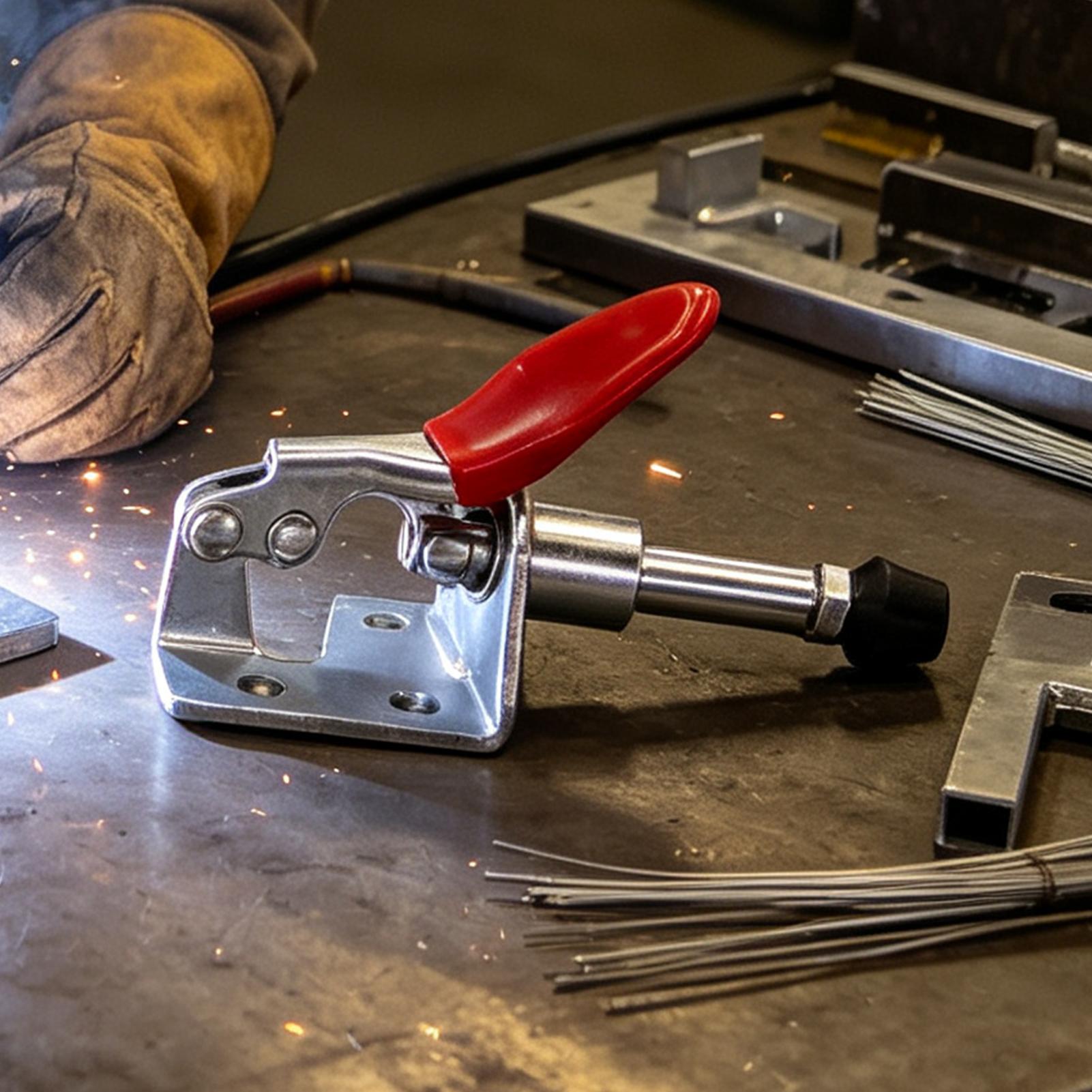 トグルラッチ 45kg 保持力プッシュプルクイックリリースツ - Tools For Metal Workshop のレビューと価格