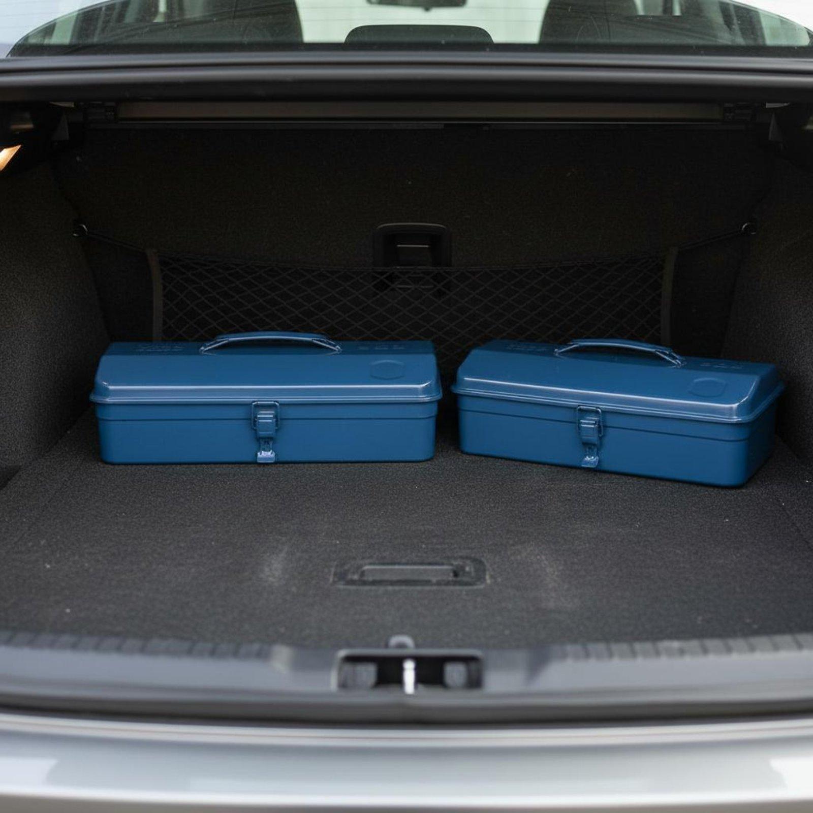 鉄製ツールボックス 重厚型頑丈な金属製収納箱 車載用ポータブ - Workshop Tools And Equipment のレビューと価格