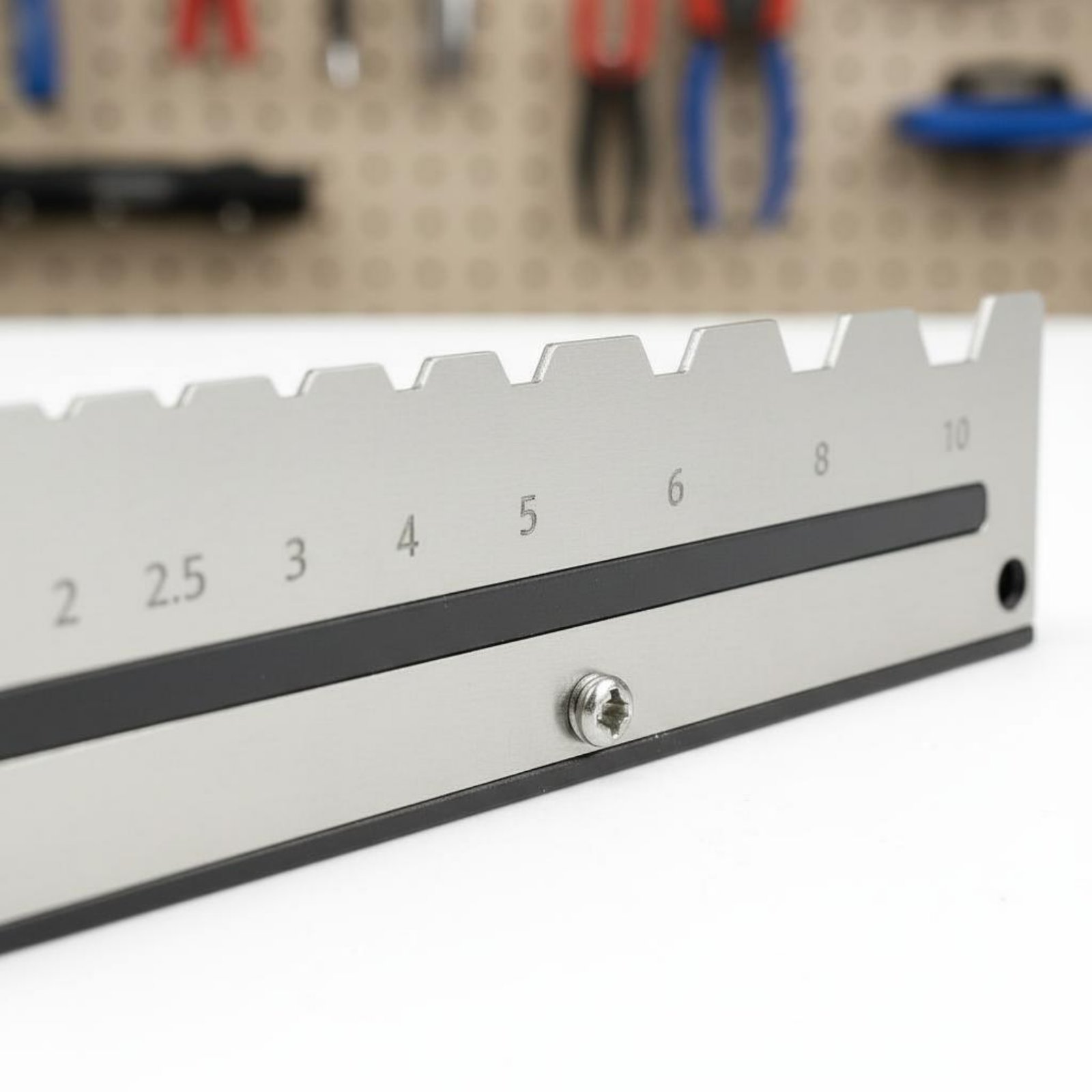 壁掛け六角レンチホルダー、金属製ペグボードレンチラック、六角 - Tools For Metal Workshop のレビューと価格