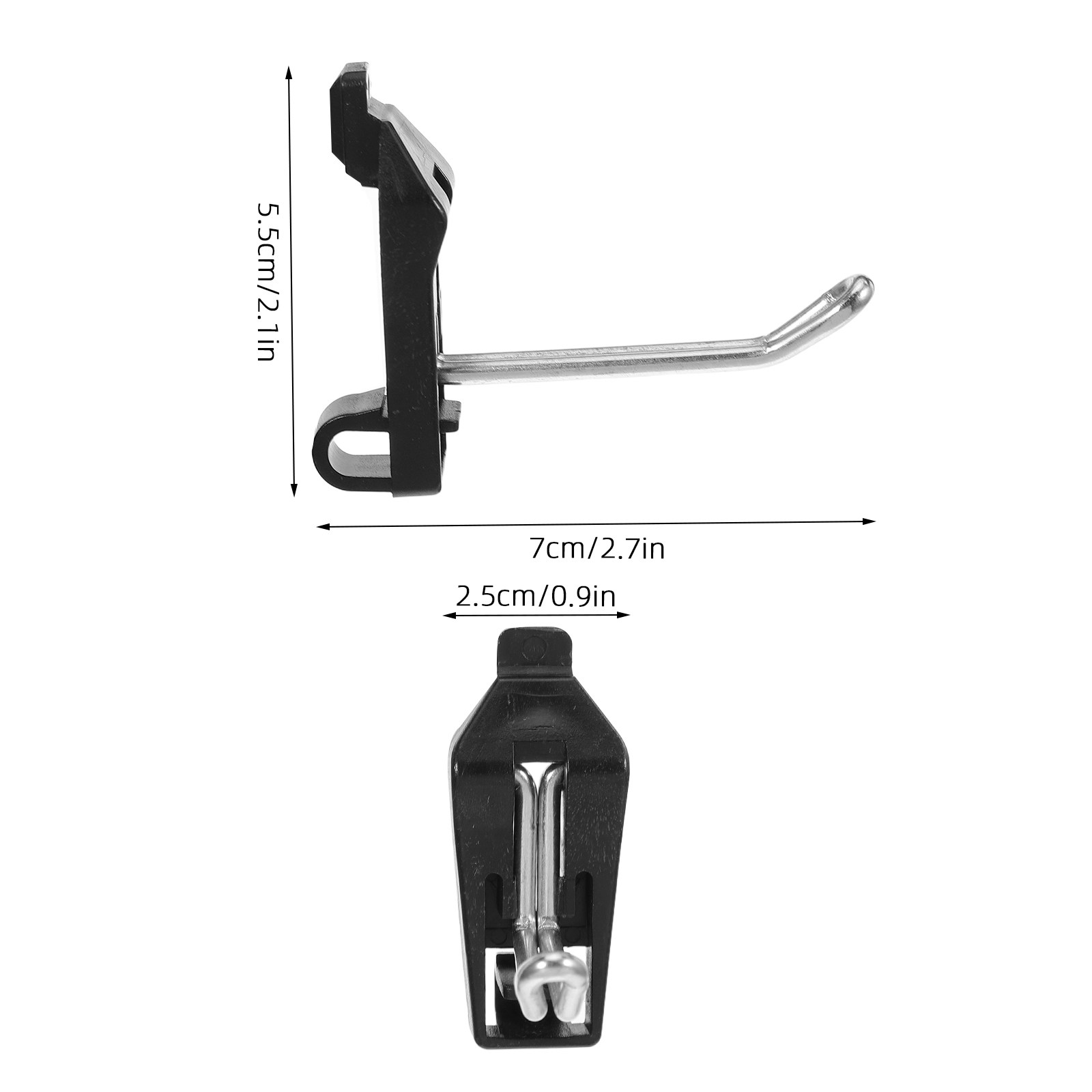 10個入り頑丈なスロット付きペグボードフック、金属製ペグボー - Tools For Metal Workshop のレビューと価格