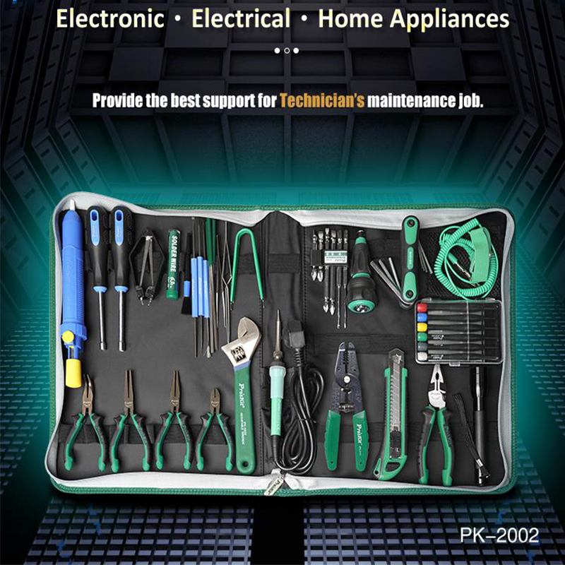52個pro's kit PK-2002B家電電気技師修理キ - Tools For Electronic Workshop のレビューと価格