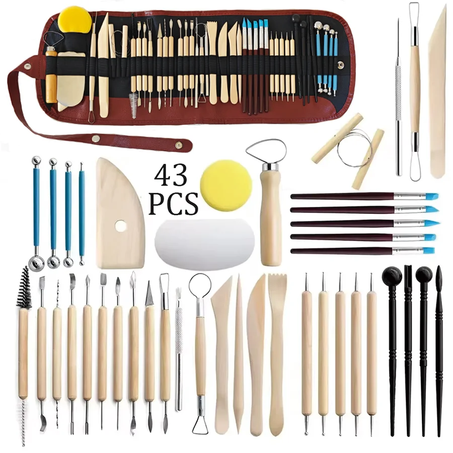 8-61PCS 陶器ツールセット - アートクラフト & モ - Chisel Set Wood のレビューと価格