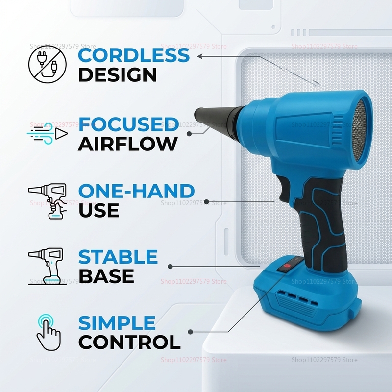 18V ブラシレスコードレスエアダスター電動ブロワー集塵ツー - Workshop Electric Tools のレビューと価格