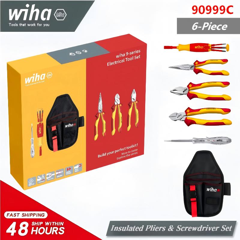 Wiha 90999C 6ピース 1000V VDE絶縁電気 - Tools Vn のレビューと価格
